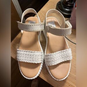 DV by Dolce Vita Ivory Woven Sandals